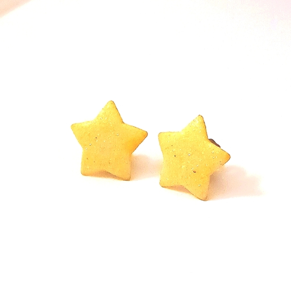 Sparkle Star Stud Earrings